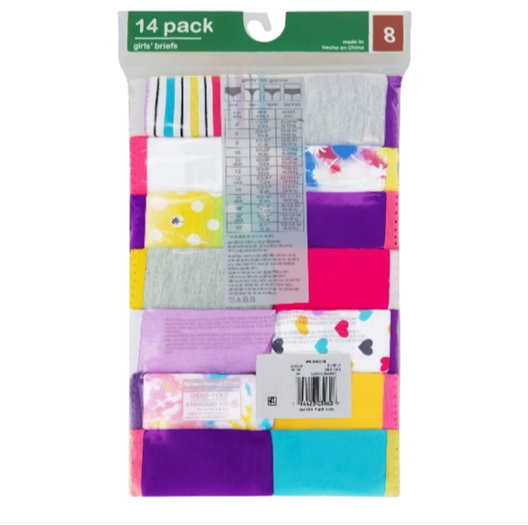 14-Pack Wonder Nation Girl's Brief Panties| 4 | Multi - Picture 3 of 16